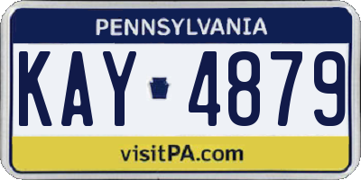 PA license plate KAY4879