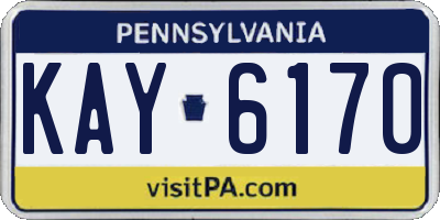 PA license plate KAY6170