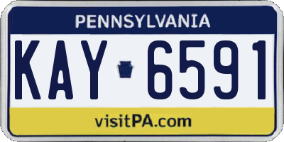 PA license plate KAY6591