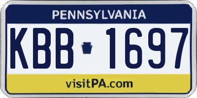 PA license plate KBB1697