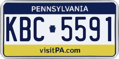 PA license plate KBC5591
