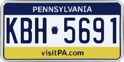 PA license plate KBH5691