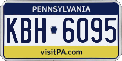 PA license plate KBH6095