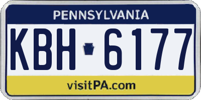 PA license plate KBH6177