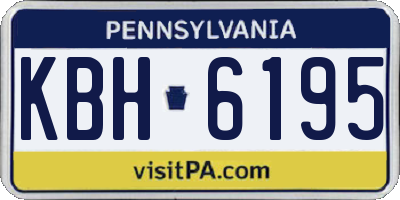 PA license plate KBH6195