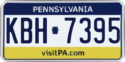 PA license plate KBH7395