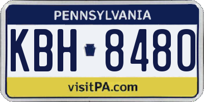 PA license plate KBH8480