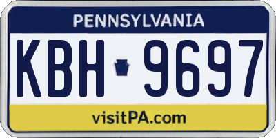 PA license plate KBH9697
