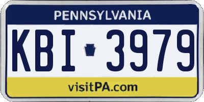 PA license plate KBI3979