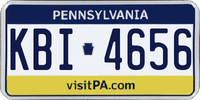 PA license plate KBI4656