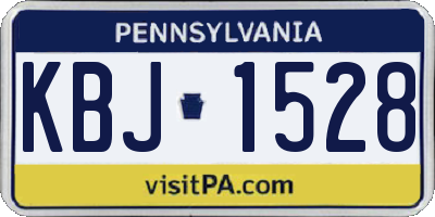 PA license plate KBJ1528