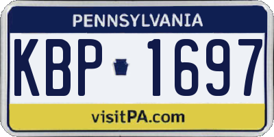 PA license plate KBP1697