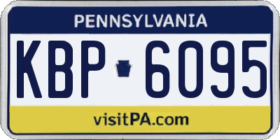 PA license plate KBP6095