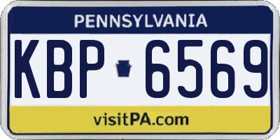 PA license plate KBP6569