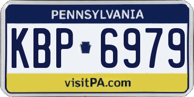 PA license plate KBP6979