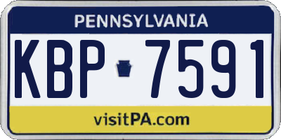 PA license plate KBP7591