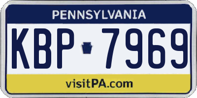 PA license plate KBP7969