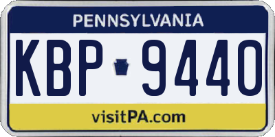 PA license plate KBP9440