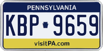 PA license plate KBP9659