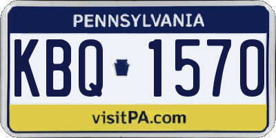 PA license plate KBQ1570