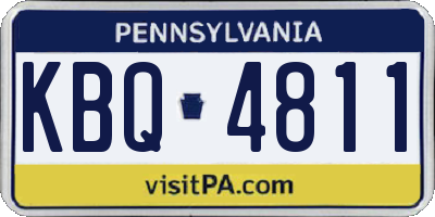 PA license plate KBQ4811