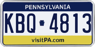 PA license plate KBQ4813