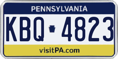PA license plate KBQ4823