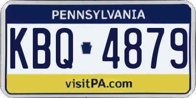 PA license plate KBQ4879