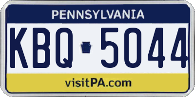 PA license plate KBQ5044