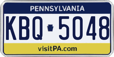 PA license plate KBQ5048