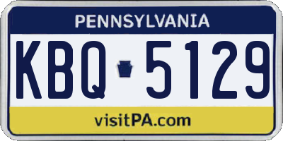PA license plate KBQ5129