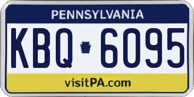 PA license plate KBQ6095