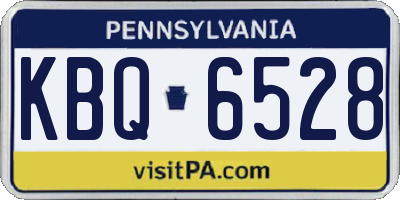 PA license plate KBQ6528