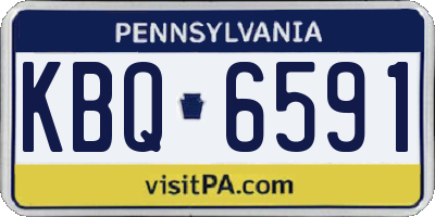 PA license plate KBQ6591