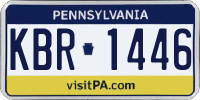 PA license plate KBR1446