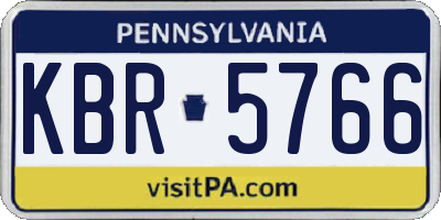 PA license plate KBR5766
