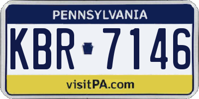 PA license plate KBR7146