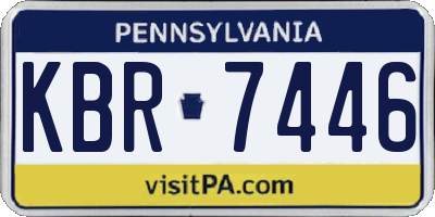 PA license plate KBR7446