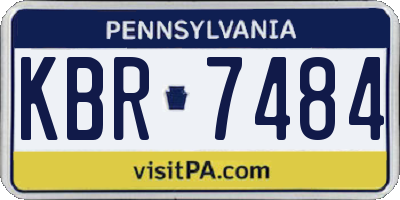 PA license plate KBR7484