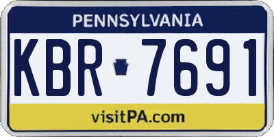 PA license plate KBR7691