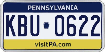 PA license plate KBU0622