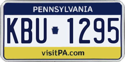 PA license plate KBU1295