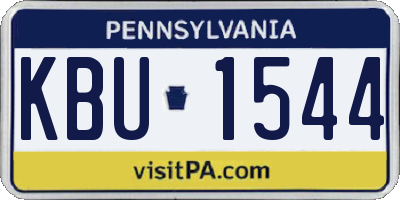 PA license plate KBU1544