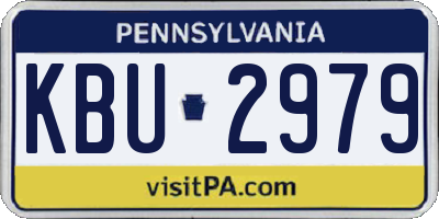 PA license plate KBU2979