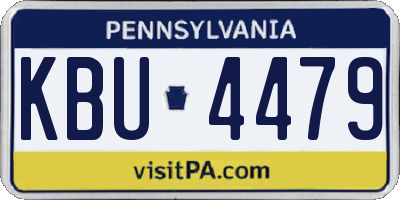 PA license plate KBU4479