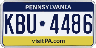 PA license plate KBU4486