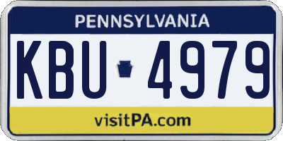 PA license plate KBU4979