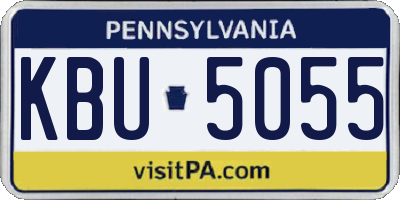 PA license plate KBU5055