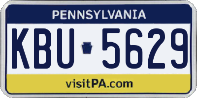PA license plate KBU5629