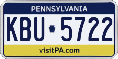 PA license plate KBU5722